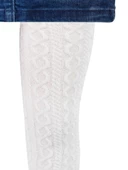 Triko Desenli Külotlu Çorap - 6
