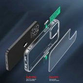 Vendas iPhone 14 Pro Uyumlu (14 Pro) First Serisi Sgs Darbe Lisanslı Şeffaf Kılıf + 5D Cam Ekran Koruyucu - 6