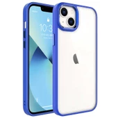 Vendas iPhone 14 Plus Uyumlu Kupa Serisi Metal Buton ve Kamera Çerçeveli Colour Corner Elektroplated Kılıf - 3