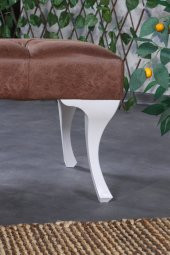 Stoker Puf & Benç 45*90-Pls Ayak Silenebilir Kumaş Kahve - 3