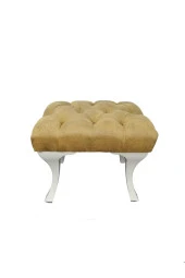 ÜNÜVAR KONSEPT  Puf & Benç 45*45-Pls Ayak Silenebilir Kumaş Sarı K1 thumbnail 1