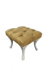 ÜNÜVAR KONSEPT  Puf & Benç 45*45-Pls Ayak Silenebilir Kumaş Sarı K1 thumbnail 2