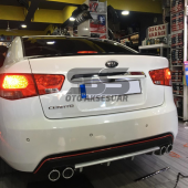 Sts Oto Aksesuar Kia Cerato  Piano Black Bagaj Üstü Spoiler Bagaj Çıtası - 1