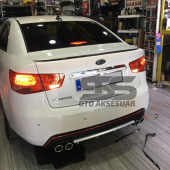 Sts Oto Aksesuar Kia Cerato  Piano Black Bagaj Üstü Spoiler Bagaj Çıtası - 2