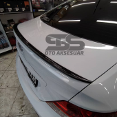 Sts Oto Aksesuar Hyundai Accent Blue Bagaj Üstü Slim Spoiler Parlak Siyah - 9