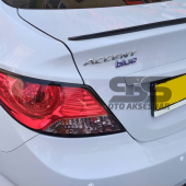 Sts Oto Aksesuar Hyundai Accent Blue Bagaj Üstü Slim Spoiler Parlak Siyah - 10