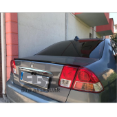 Sts Oto Aksesuar Honda Vtec 2001-2005 Bagaj Üstü Slim Spoiler Parlak Siyah - 5