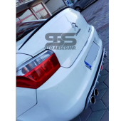 Sts Oto Aksesuar Citroen C Uyumlu Elysee Bagaj Üstü Slim Spoiler Parlak Siyah Piano Black - 9