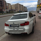 Sts Oto Aksesuar Bmw F30 318 320 325 330 Bagaj Üstü Spoiler Piano Black - 5