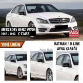 Sts Oto Aksesuar Mercedes Benz W204 2007-2014 Batman Yarasa Ayna Kapağı Piano Black Abs Plastik - 1