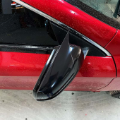 Sts Oto Aksesuar Mercedes Benz Cla W117 2013-2017 Batman Yarasa Ayna Kapağı Piano Black Abs Plastik - 4