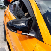 Sts Oto Aksesuar Hyundai Elantra Uyumlu Sinyalsiz 2016-2018 Batman Yarasa Ayna Kapağı Piano Black Abs Plastik - 6