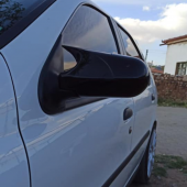 Sts Oto Aksesuar Fiat Palio 2003-2009 Uyumlu Batman Yarasa Ayna Kapağı Piano Black Abs Plastik - 1