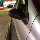 Sts Oto Aksesuar Fiat Palio 2003-2009 Uyumlu Batman Yarasa Ayna Kapağı Piano Black Abs Plastik - 2