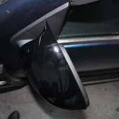 Sts Oto Aksesuar Duster 2 2018 Sonrası Batman Yarasa Ayna Kapağı Piano Black Abs Plastik - 2