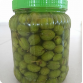 Yeşil kırma zeytin (3 kg lık pet kavanoz 2 kg zeytin) - 1