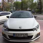 Sts Oto Aksesuar  Scirocco 2008-2016 Batman Yarasa Ayna Kapağı Piano Black Abs Plastik - 2