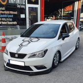 Sts Oto Aksesuar Seat Ibiza Mk4 2009-2017 Batman Yarasa Ayna Kapağı Piano Black Abs Plastik - 3