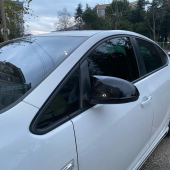 Sts Oto Aksesuar Opel Astra J Batman Yarasa Ayna Kapağı Piano Black Abs Plastik - 3