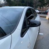 Sts Oto Aksesuar Opel Astra J Batman Yarasa Ayna Kapağı Piano Black Abs Plastik - 6