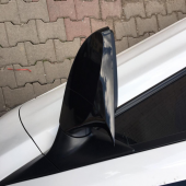 Sts Oto Aksesuar Hyundai Accent Blue Sinyalli Batman Yarasa Ayna Kapağı Piano Black Abs Plastik thumbnail 4