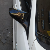 Sts Oto Aksesuar Hyundai Accent Blue  Batman Yarasa Ayna Kapağı Piano Black Abs Plastik - 3