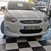 Sts Oto Aksesuar Hyundai Accent Blue  Batman Yarasa Ayna Kapağı Piano Black Abs Plastik - 4