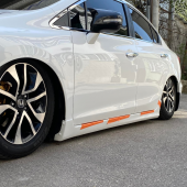 Sts Oto Aksesuar Honda Civic Fb7 2012-2016 Batman Yarasa Ayna Kapağı Piano Black Abs Plastik - 4