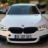 Sts Oto Aksesuar Bmw G30 5 Serisi Batman Yarasa Ayna Kapağı Piano Black Abs Plastik - 4