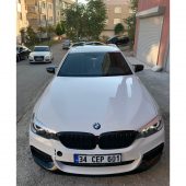 Sts Oto Aksesuar Bmw G30 5 Serisi Batman Yarasa Ayna Kapağı Piano Black Abs Plastik - 7