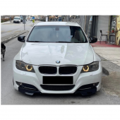 Sts Oto Aksesuar Bmw E90 Makyajlı Kasa Batman Yarasa Ayna Kapağı Piano Black Abs Plastik - 1