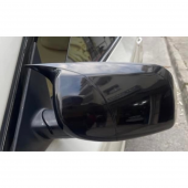 Sts Oto Aksesuar Bmw E60 2003-2010 Batman Yarasa Ayna Kapağı Piano Black Abs Plastik - 3