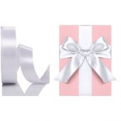 TransForMacion 20 Metre Saten Beyaz Kurdele 1 cm Genişlik - 1