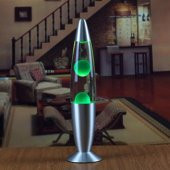 Lav Lambası Kırmızı Büyük Boy 41 cm Gece Lambası Lava Lamp Yeşil - 1