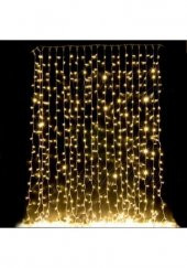 2*2 Perde Led Sarı Işık Dekoratif Led Aydınlatma - 1