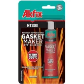 Akfix Ht 300 Silikon Yüksek Isıya Dayanıklı Tüp Silikon Conta Kırmızı 300°C 50 Ml - 2