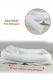 Çantalı Taşınabilir Bebek Reflü Yatağı, Yastığı, Babynest, Anne Çantası Dokuma Kumaş Çocuk Araç Gereçleri thumbnail 5