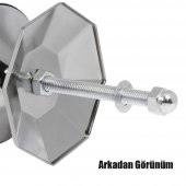 Kapı Tokmağı Topuzu Kapı Babası Kolu Nikel Saten Metal Tokmak thumbnail 3