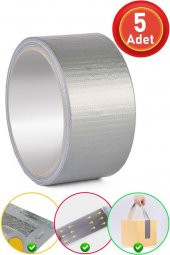 Bondit Güçlü Takviye Tamir Bandı Duct Tape Gri 48x10 metre 5 ADET - 1