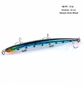12Gr.SahteYem Lures Rapala,Turna,Levrek,Lüfer,Çinekop,Palamut,Rapala,Sahte Zoka k2 - 1