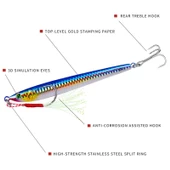 Jig Yem 21gr. 8.5 cm Asist Kancalı Yapay Yem Lures Sahte Yem Rapala - 6