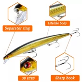 18 cm 24 gr.Lazer Turna Rapala,Levrek Rapala ,,Sahte Lures Yapay Yem - 4