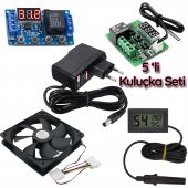 5 Li Set Kuluçka makinesi Termostadı,Zaman Modülü ,Kuluçka Fanı, Kuluçka Nem Ölçer, Adaptör - 1