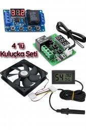 4lü Kuluçka Makinesi Seti Dijital,Zamanlayıcı Kuluçka Termostatı, Nem ölçer,Fan - 2
