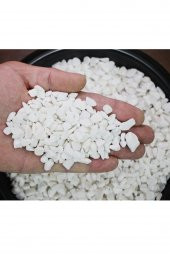 2 Kg Beyaz Çakıl Taşı Teraryum süsü Fanus Çakıl Taşı Dekoratif Akvaryum Taşı1-2 cm çaplı - 3