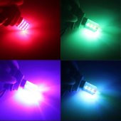 T20 -7443 Serisi RGB Park Stop Ampül 2 FonksiyonluRGB+Çakarlı - 4