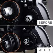 Araç Far Toz Lastiği Far Kapağı H4-H7-H1  Led Xenon Led Far Toz Lastiği - 5