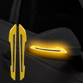 Yan Dikiz Ayna Sticker Led Sinyal Görünüm Araç Reflektör Sticker - 12