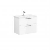 Vitra Root Flat 80 cm Beyaz Banyo Dolabı Alt Modül ve Lavabo - 1