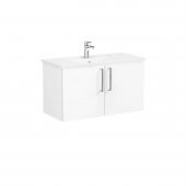 Vitra Root Flat 100 cm Beyaz Banyo Dolabı Alt Modül ve Lavabo - 1